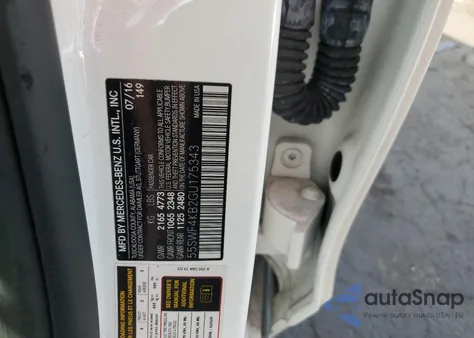 2016 Mercedes-Benz C 300 4Matic из США, поврежденный, VIN 55SWF4KB2GU175343